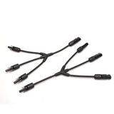 EXOTRONIC 3 TO 1 'Y' BRANCH MC4 COMPATIBLE SOLAR CONNECTOR PAIR