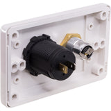 WALL PLATE USB & MERRIT SOCKET