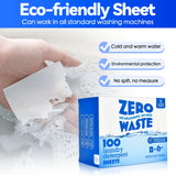 ECO FRIENDLY NO WASTE 25 LAUNDRY DETERGENT SHEETS