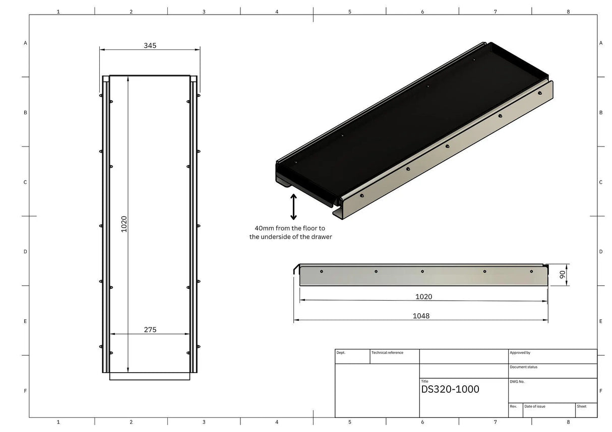 On the Go RV DS320 Tunnel Boot Slide
