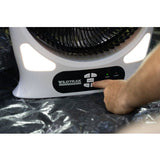 Wildtrak Rechargeable 30cm Portable Fan w/ 12-LED Light