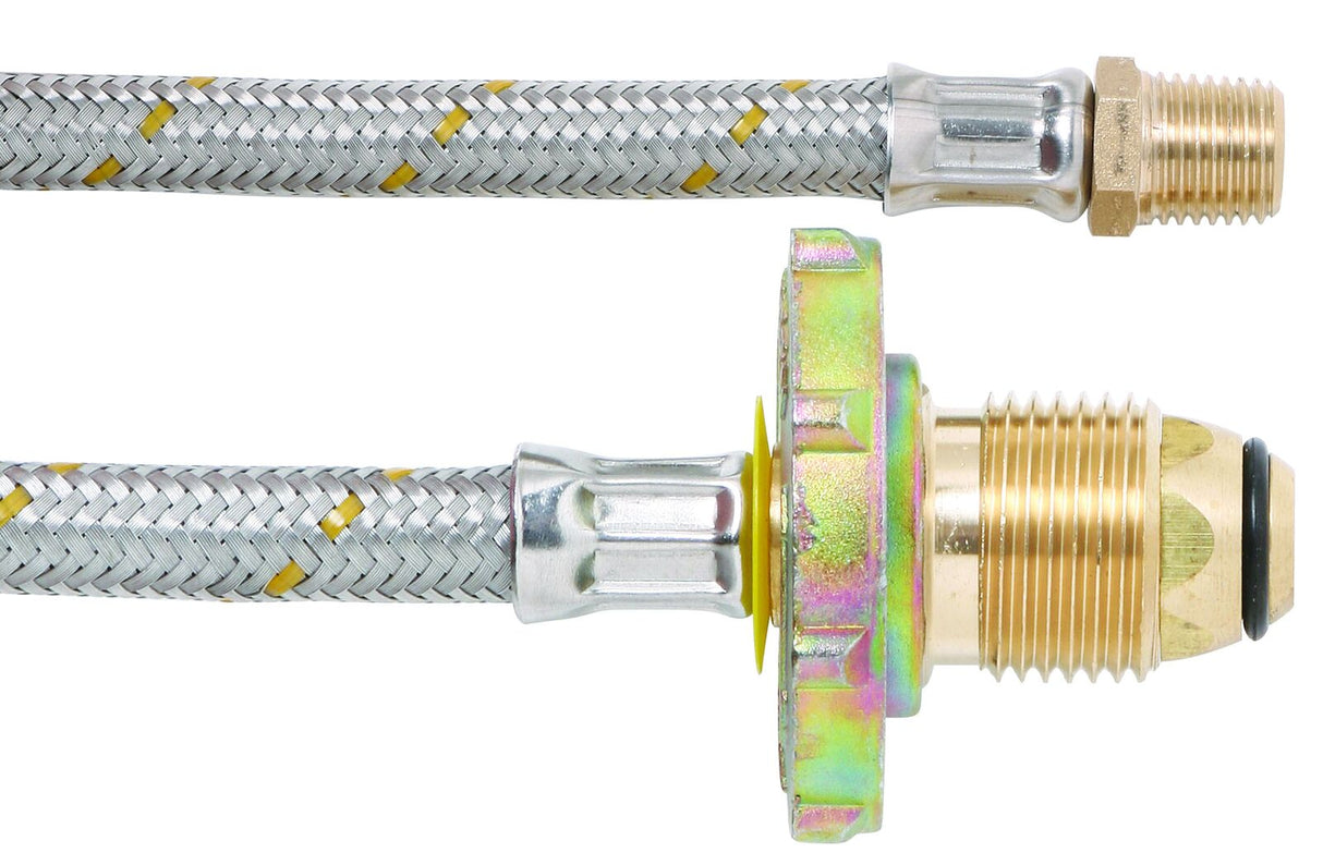 6mm SS Pigtail 1/4 I/Flare x pol 450mm