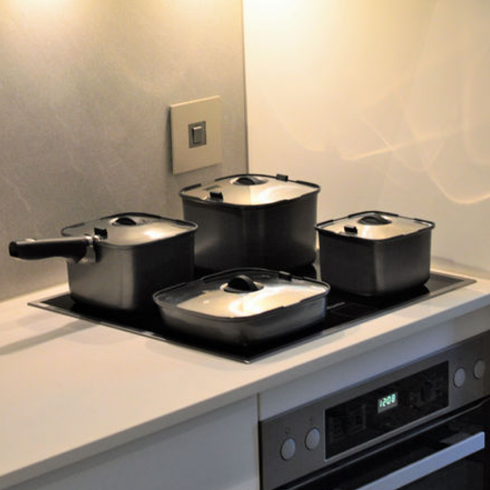 Smart Space Cookware Set Square Pots