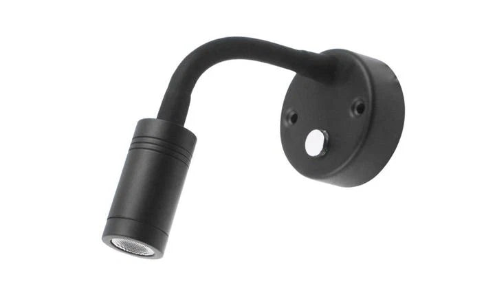 Reading Light w/ nightlight Goose neck Black - NON USB