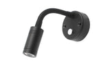 Reading Light w/ nightlight Goose neck Black - NON USB