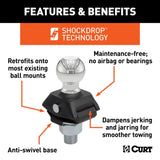 Curt Rocker Ball - Shock Drop 50mm Tow Ball