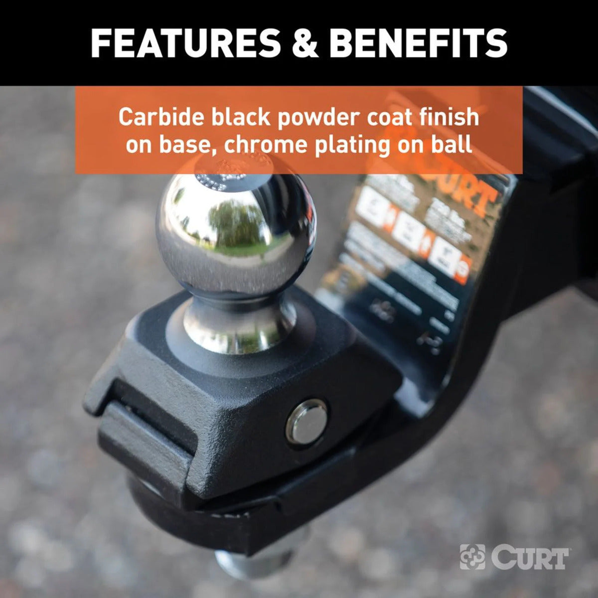 Curt Rocker Ball - Shock Drop 50mm Tow Ball