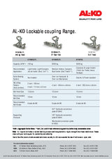 ALKO Lockable Coupling 750kg Fixed