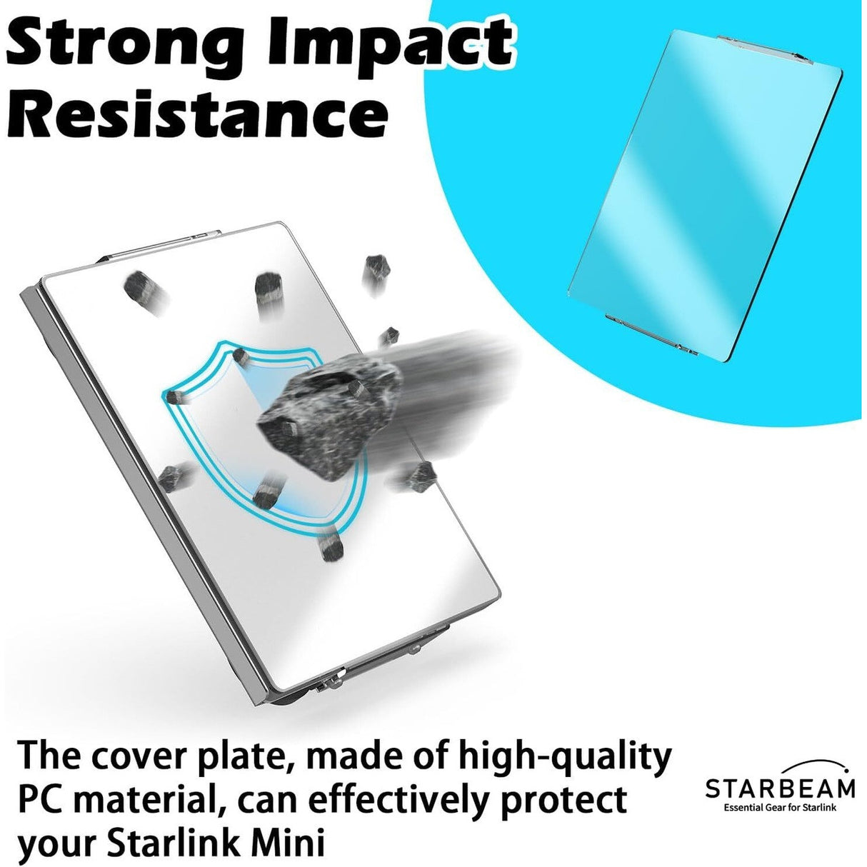 STARBEAM Starlink Mini Protective Vehicle Mount with Magnetic Feet