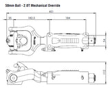 2T Override 50mm Off Road - No Brake Plate