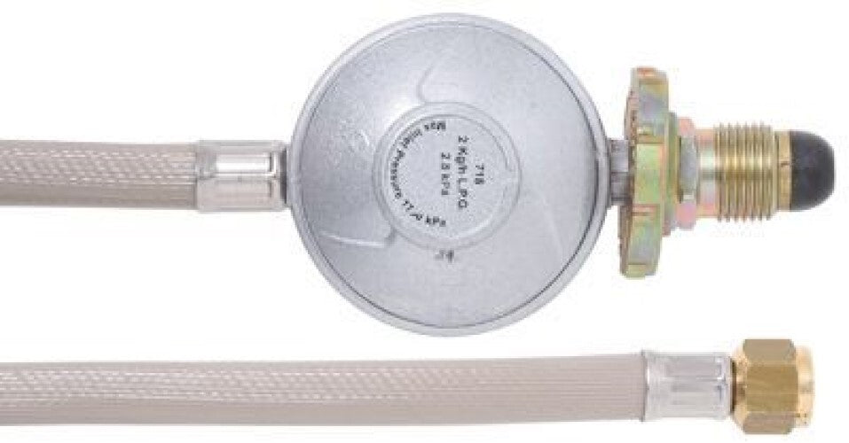8mm PVC Hose & Reg 2kg 3/8" SAEF x POL H/Wheel 600mm