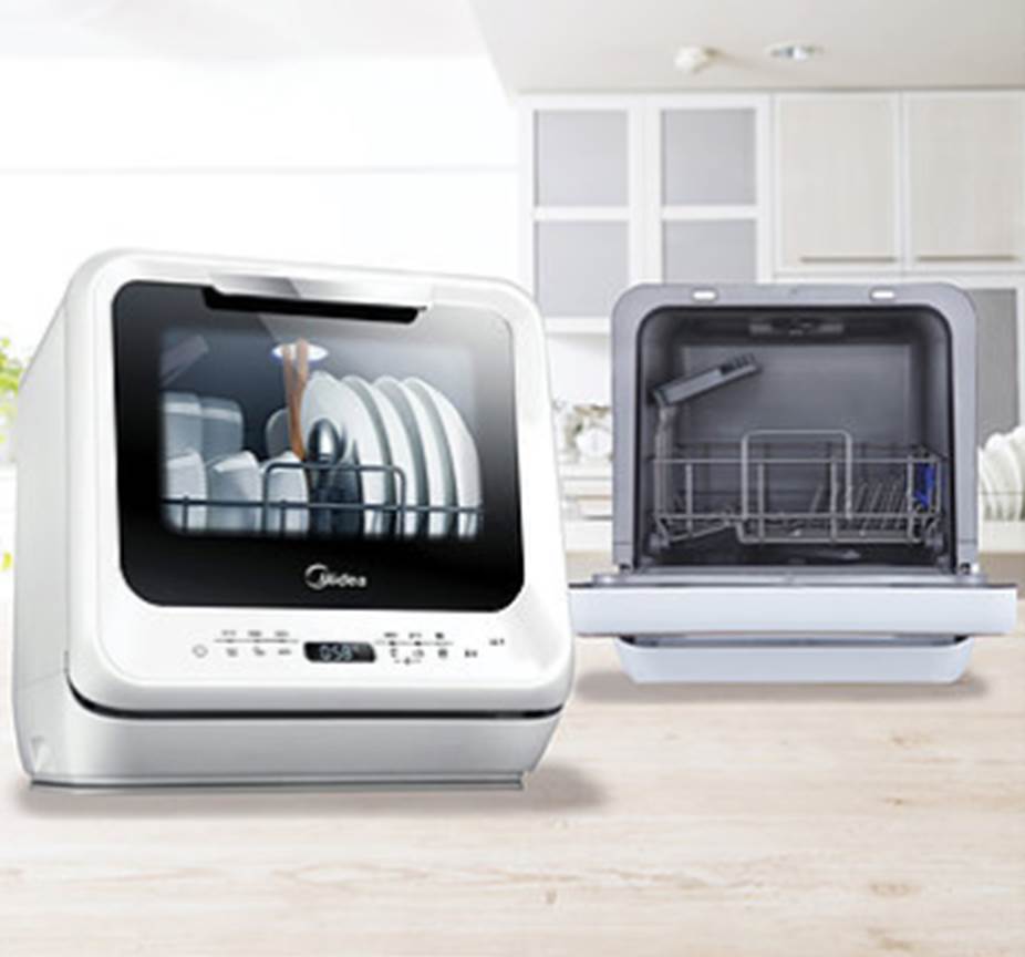 Midea Mini Bench Top Dishwasher - White
