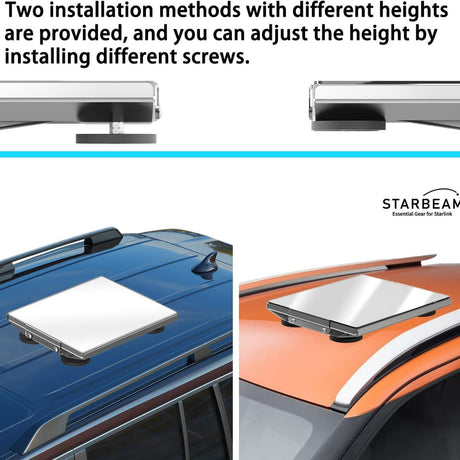 STARBEAM Starlink Mini Protective Vehicle Mount with Magnetic Feet