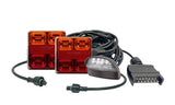 Square Trailer Lamp Complete Kit 10-30V