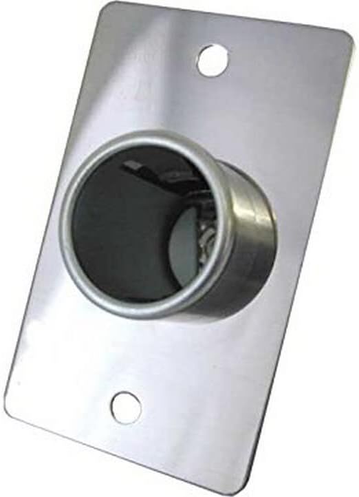 12V RECEPTICAL CHROME WALL PLATE - SMALL