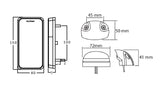 Rect Trailer Lamp Complete Kit 10-30V