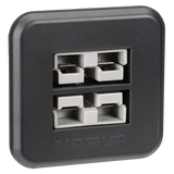 Heavy-Duty Flush Mount Dual 50A Connectors - Grey