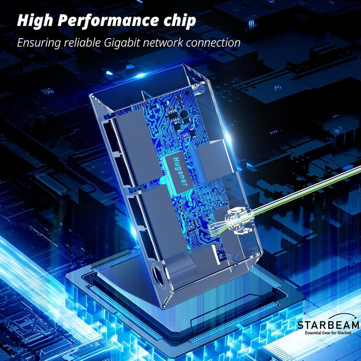 STARBEAM Starlink 4 Port Gigabit Ethernet Adapter for Mini/Gen3 Standard