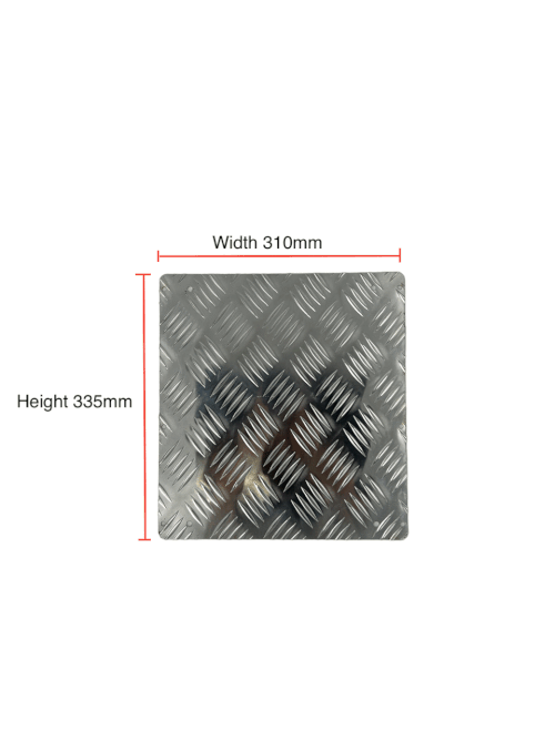 AUFOCUS GEN 4 - silver Checker Plate Tank Cover