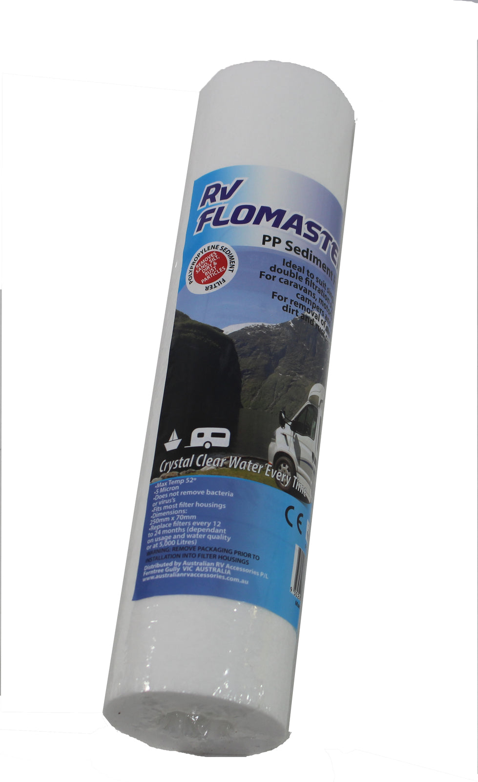 RV Flowmaster Water Filter PP Sediment New 5 Micron