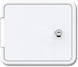 RV Flomaster Gravity/city Water Inlet Hatch - White