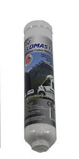 RV Flowmaster Inline Silver Carbon Water Filter