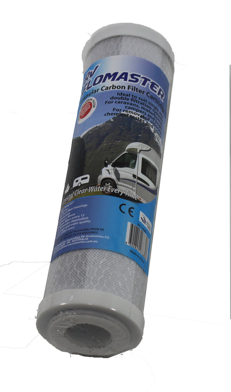 RV Flowmaster Granular Carbon Water Filter - Charcoal Cartridge 