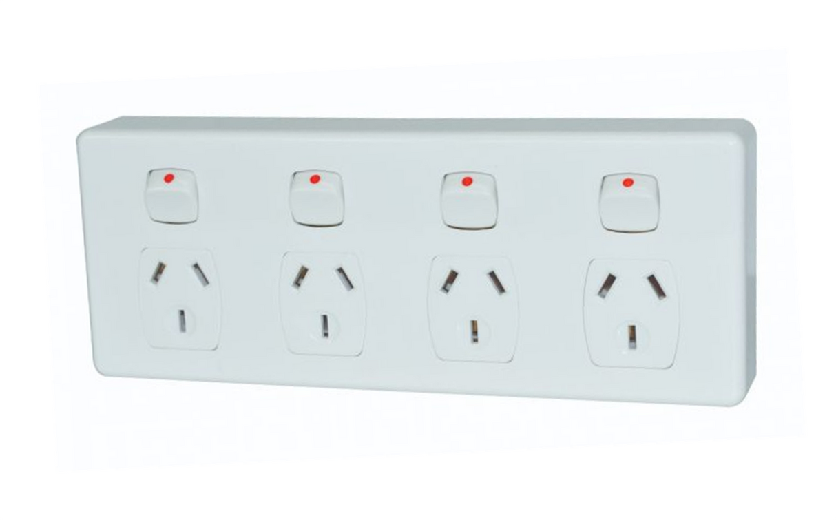 Deep Quad Power Point - Double Pole