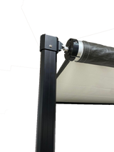 Luxury Awnings Roll Out Awning 18x8 ft Grey - Black Hardware Included