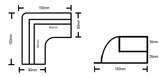ABS Solar Panel Brackets, Set of 6 (Black)