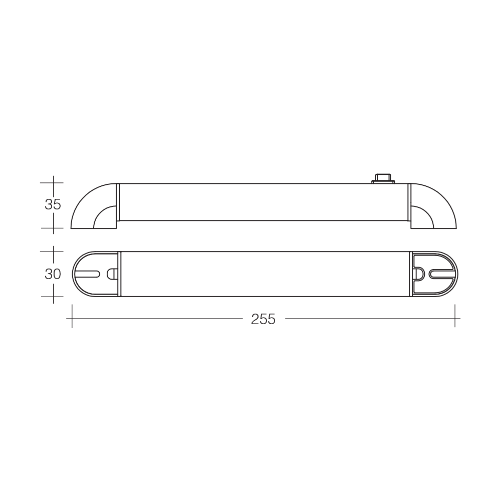 9-33 Volt LED Swivel Lamp 255mm - 87664BL