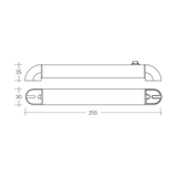 9-33 Volt LED Swivel Lamp 255mm - 87664BL