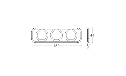 Narva Acc/Dual USB Sockets & 12/24V DC LED Volt Meter