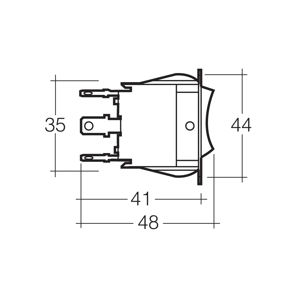 On/Off/On Heavy-Duty Rocker Switch