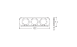 Narva Accessory /Dual USB Sockets and 12/24V DC LED Amp/Volt Meters 81185BL