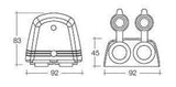 NARVA Surface Mount ACC/ACC Socket Black 81160BL