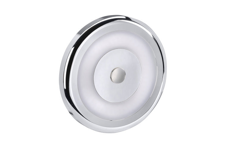 Narva 10-30V Chrome Bezel Interior Lamp Dimming w/Switch 3200K