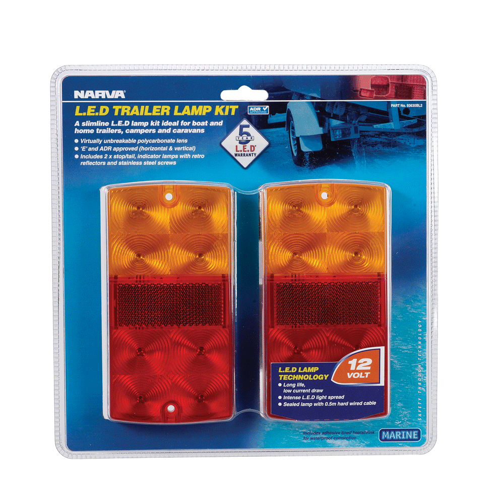 NARVA LED Trailer Lamp Kit 93630BL2