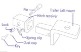 Ark Premium Trailer Coupling and Tow Bar Hitch Lock ATL155