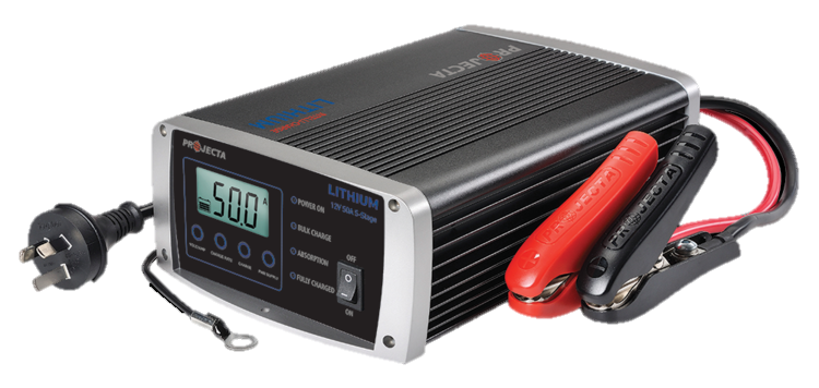 Projecta 50 amp Battery Lithium Charger 12V Automatic 5 Stage