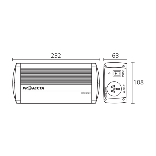 PROJECTA 12V 150W Intelli-Wave Pure Sine Wave Inverter IP150