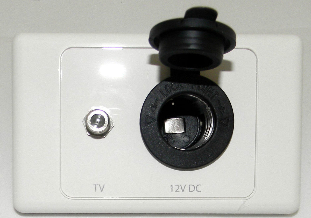 Wall Plate TV-F Connector/Cig Lighter L1036