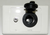 Wall Plate TV-F Connector/Cig Lighter L1036