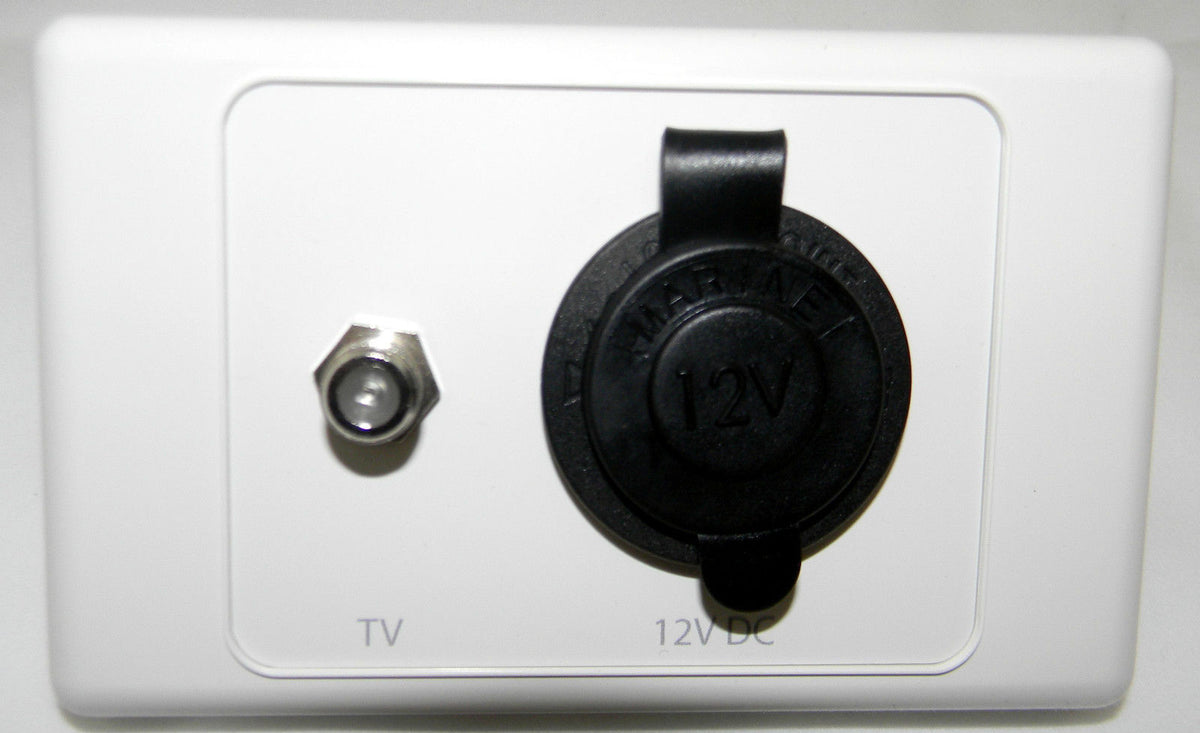 Wall Plate TV-F Connector/Cig Lighter L1036