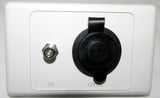 Wall Plate TV-F Connector/Cig Lighter L1036