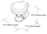 TMC RV Marine Toilet Electric 12V White Model-99902