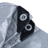 Tarpaulin Heavy Duty Grey 130gsm 180cm x 240cm (6' x 8')
