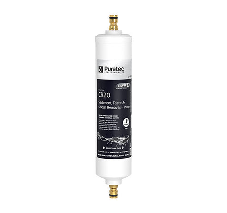 Puretec Caravan Inline Filter with Brass Hose Connectors