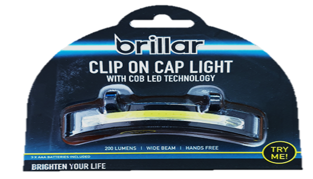 Brillar Clip on Cap light with Cob LED Technology