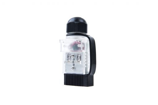 50A Anderson Plug Voltmeter Clear Cover With Voltage Display Black